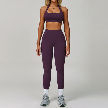 Women's Backless Yoga Fitness Set