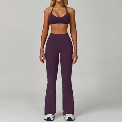 Women's Backless Yoga Fitness Set