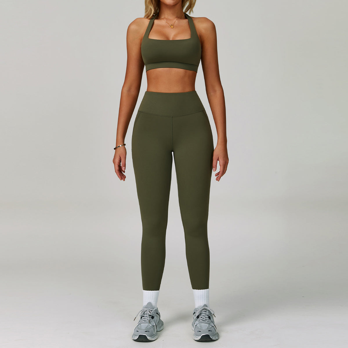 Women's Backless Yoga Fitness Set