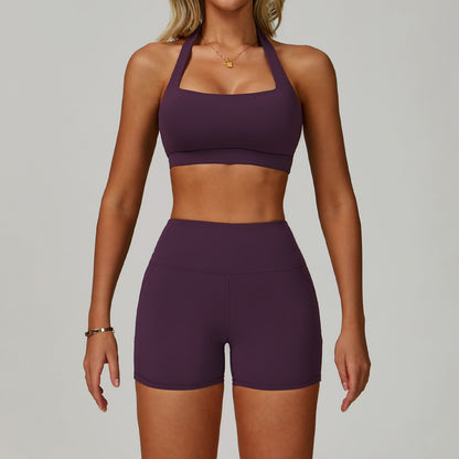 Women's Backless Yoga Fitness Set