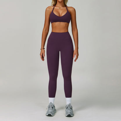 Women's Backless Yoga Fitness Set