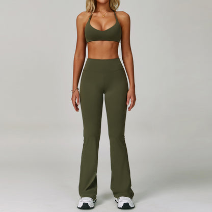 Women's Backless Yoga Fitness Set
