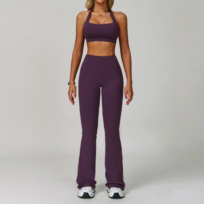 Women's Backless Yoga Fitness Set