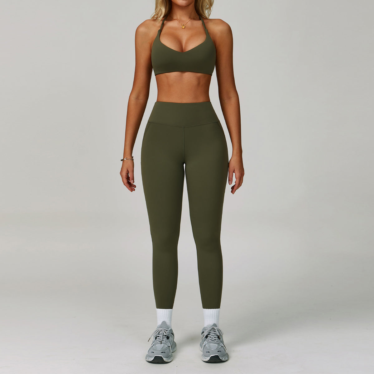 Women's Backless Yoga Fitness Set