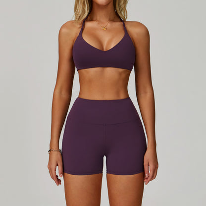 Women's Backless Yoga Fitness Set