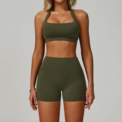 Women's Backless Yoga Fitness Set