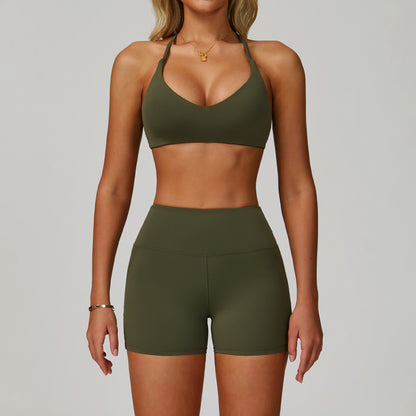 Women's Backless Yoga Fitness Set