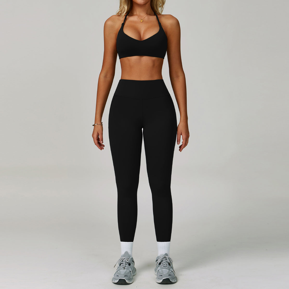 Women's Backless Yoga Fitness Set