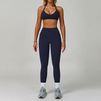 Women's Backless Yoga Fitness Set