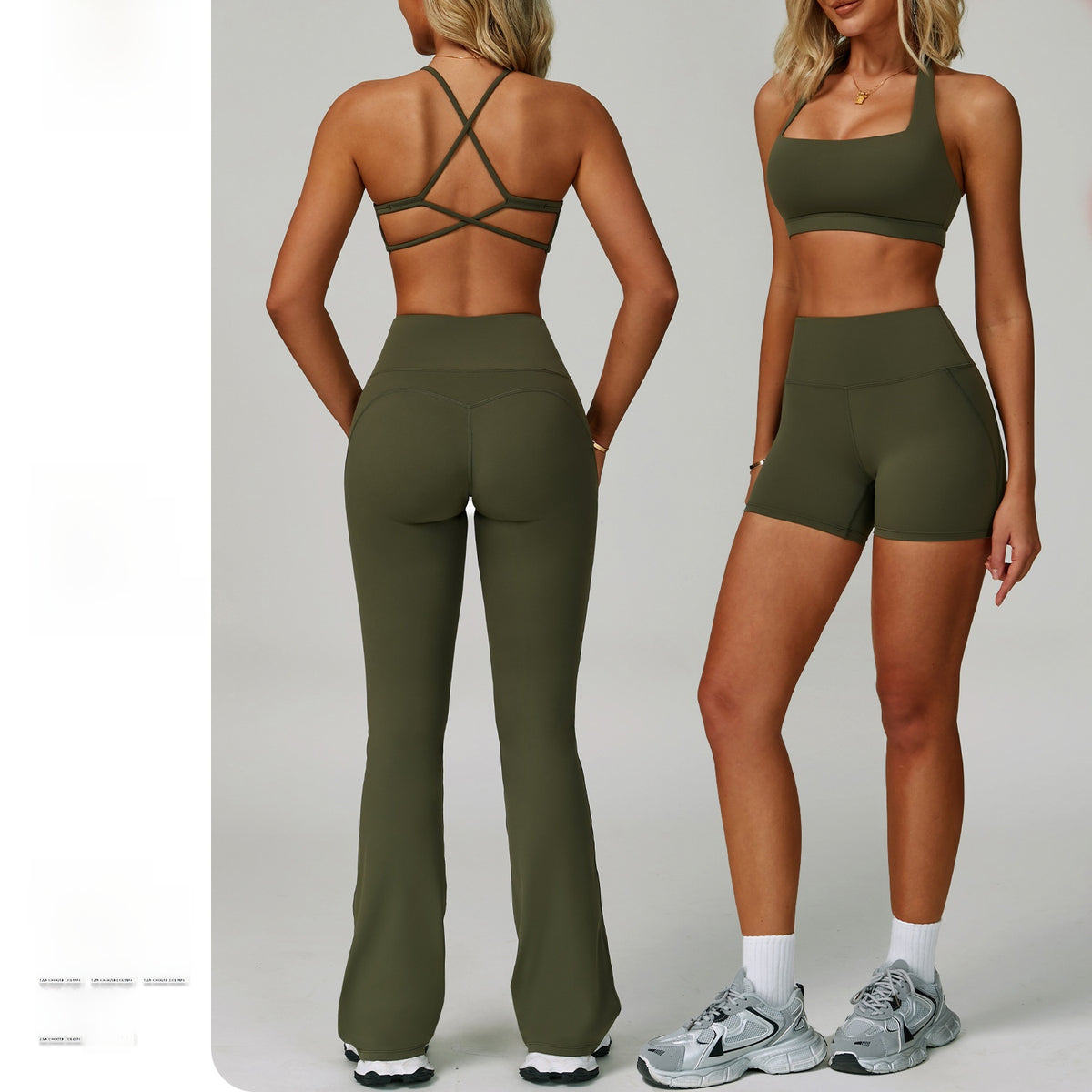Women's Backless Yoga Fitness Set