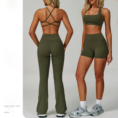 Women's Backless Yoga Fitness Set